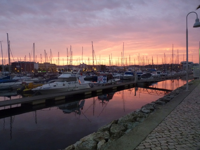 Sunset at Lagos Marina, Western Algarve - Portugal